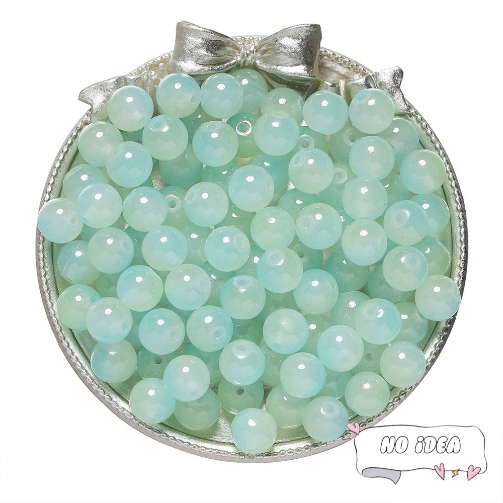 Vibrant 8mm & 10mm Glass Bead Mix - 50pcs Multi-Color Beads for Friendship Bracelets