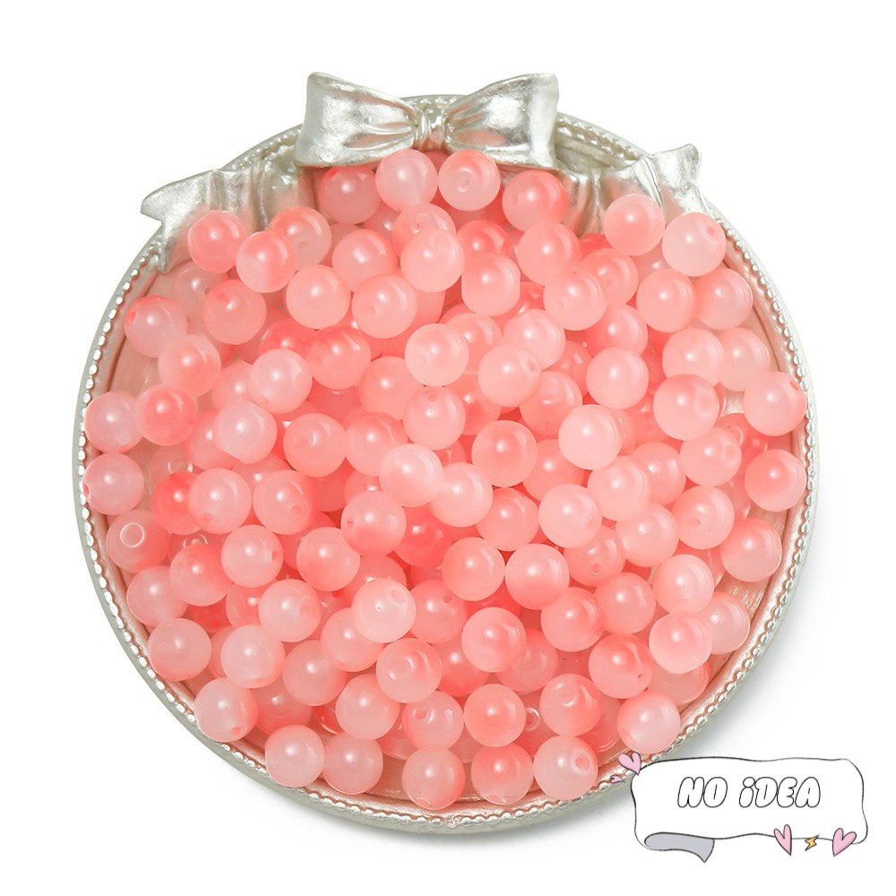 Vibrant 8mm & 10mm Glass Bead Mix - 50pcs Multi-Color Beads for Friendship Bracelets