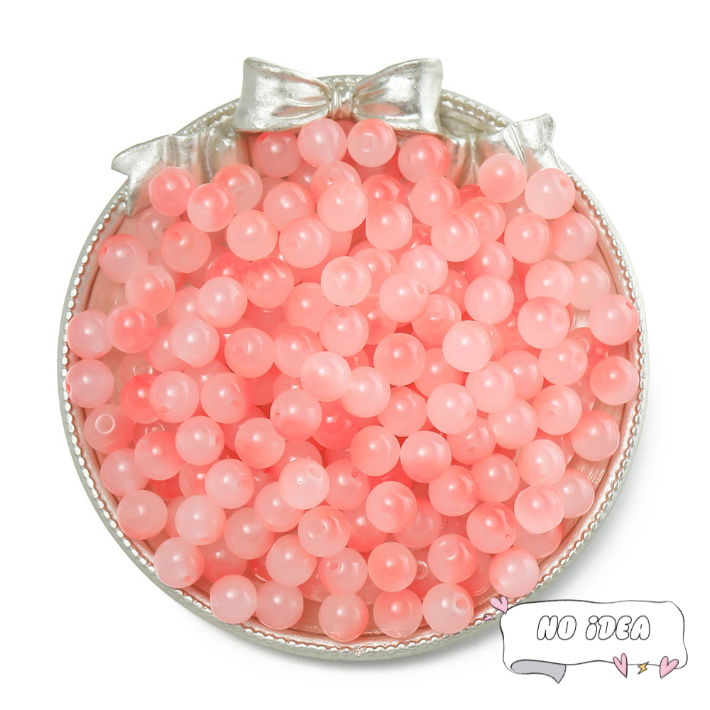 Vibrant 8mm & 10mm Glass Bead Mix - 50pcs Multi-Color Beads for Friendship Bracelets