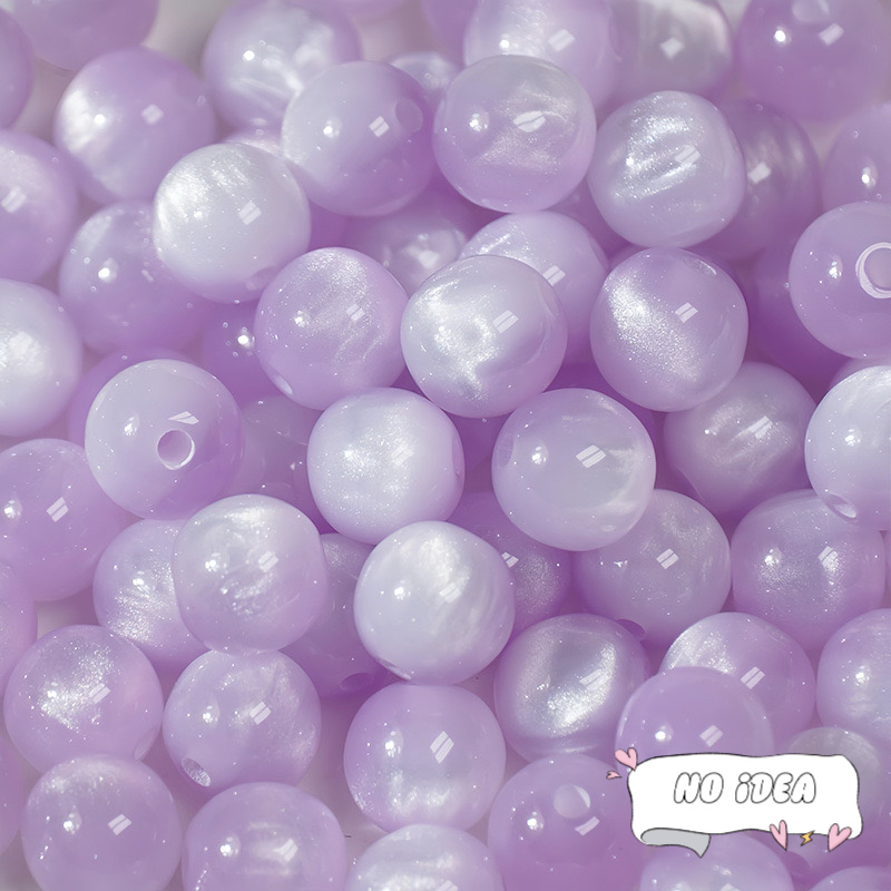 10mm Mysterious Cat's Eye Beads - 20pcs Iridescent Glass Beads for Aesthetic Jewelry