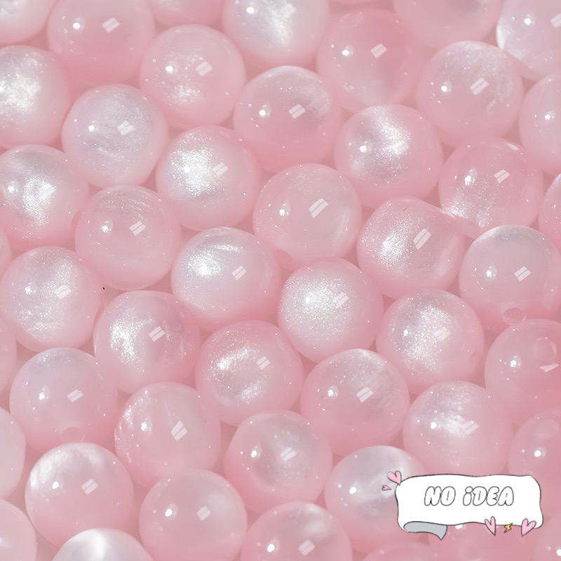 10mm Mysterious Cat's Eye Beads - 20pcs Iridescent Glass Beads for Aesthetic Jewelry