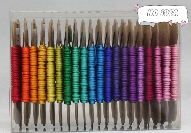 No. 72 Jade Thread Macrame Cord Set - DIY Friendship Bracelets & Chinese Knotting Supplies