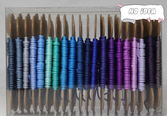 No. 72 Jade Thread Macrame Cord Set - DIY Friendship Bracelets & Chinese Knotting Supplies