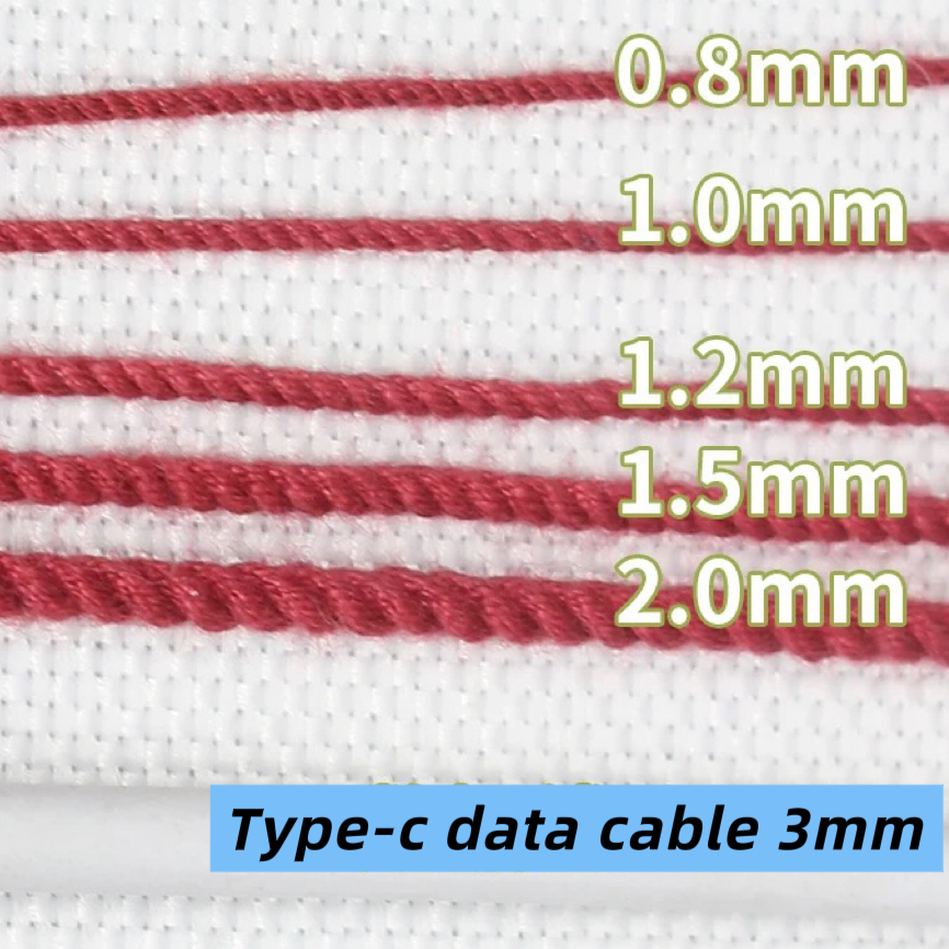 Hand-Twisted Cotton Cord Set - Multi-Size Macrame Thread for DIY Jewelry & Crafts