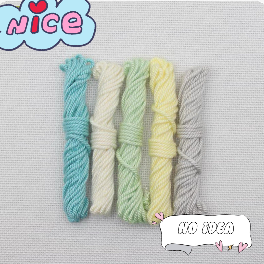 Hand-Twisted Cotton Cord Set - Multi-Size Macrame Thread for DIY Jewelry & Crafts