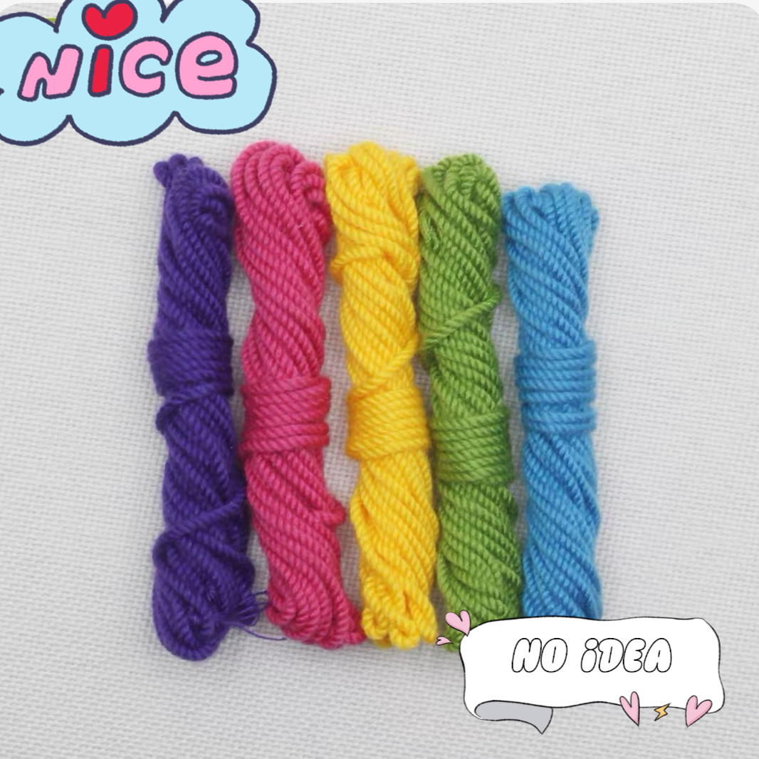 Hand-Twisted Cotton Cord Set - Multi-Size Macrame Thread for DIY Jewelry & Crafts