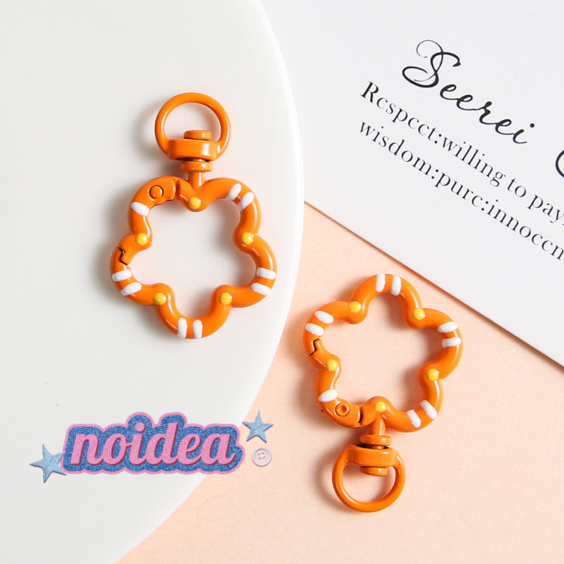 Candy Color Star Keychain Rings - 5pcs Novelty Key Rings, DIY Themed Connectors