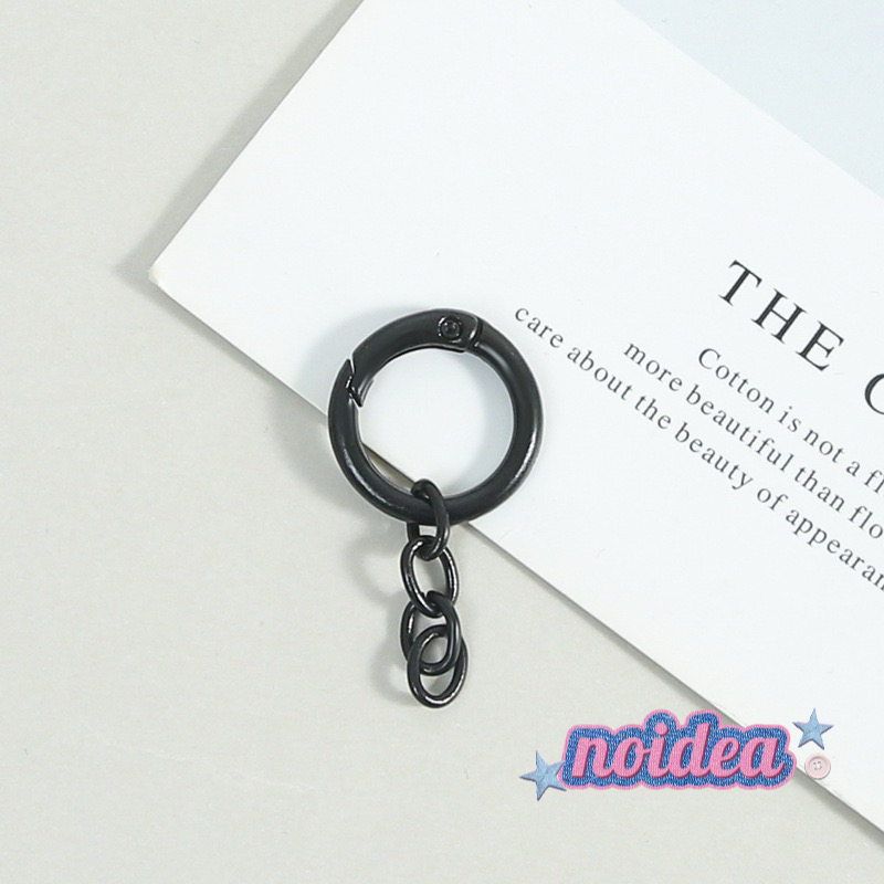 Candy Color Jump Rings with Chains - 10pcs Keychain Extension Sets, DIY Connector Chains