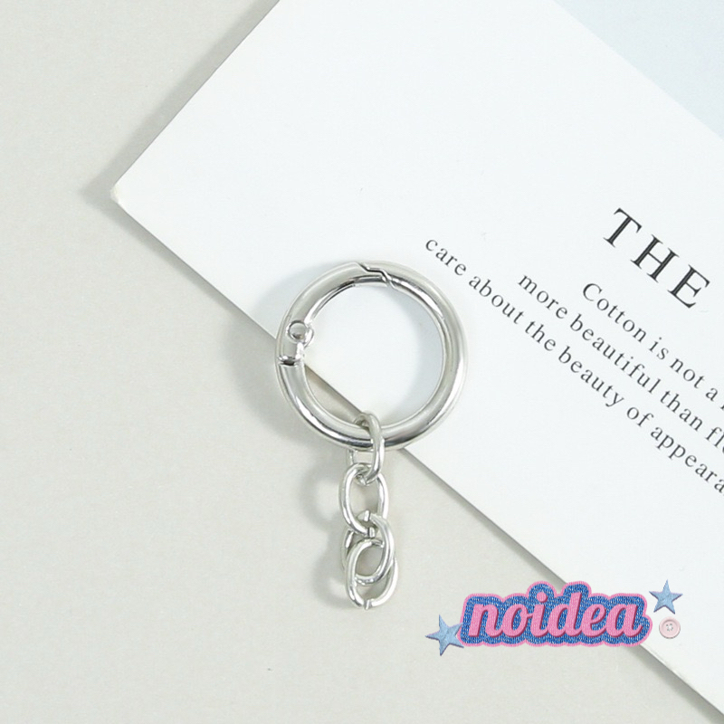 Candy Color Jump Rings with Chains - 10pcs Keychain Extension Sets, DIY Connector Chains