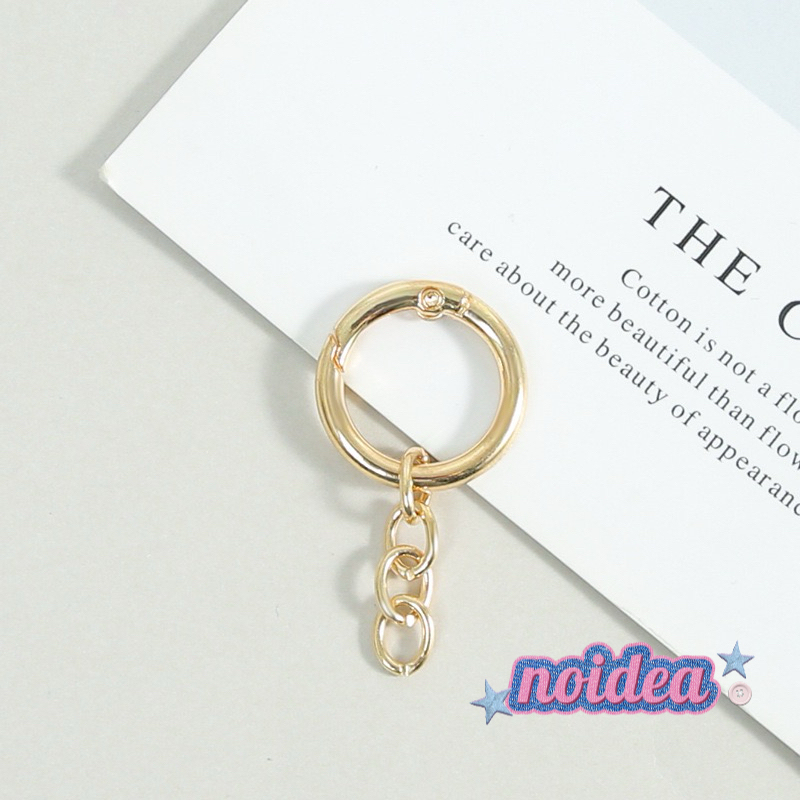 Candy Color Jump Rings with Chains - 10pcs Keychain Extension Sets, DIY Connector Chains