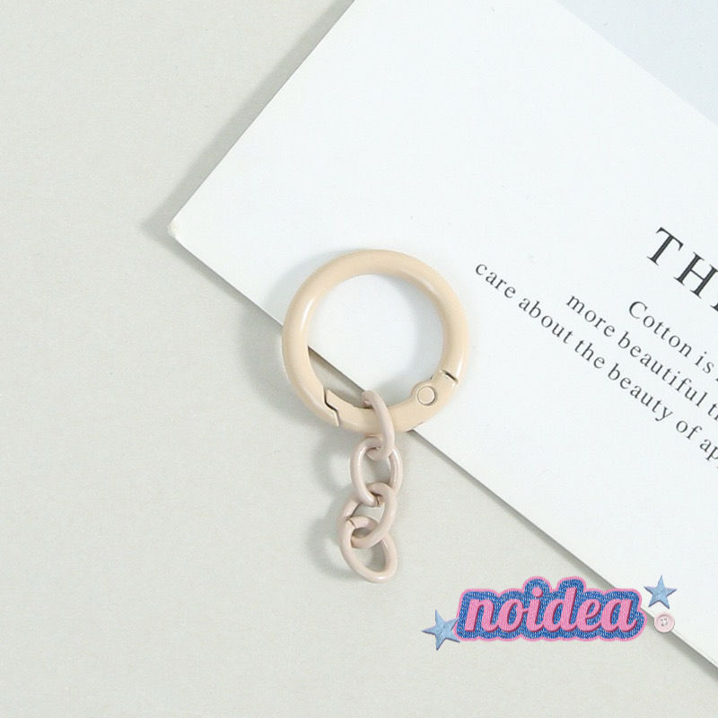 Candy Color Jump Rings with Chains - 10pcs Keychain Extension Sets, DIY Connector Chains