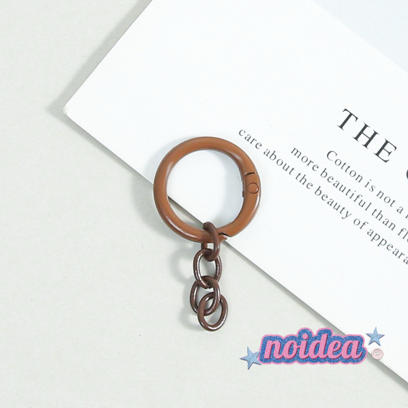 Candy Color Jump Rings with Chains - 10pcs Keychain Extension Sets, DIY Connector Chains