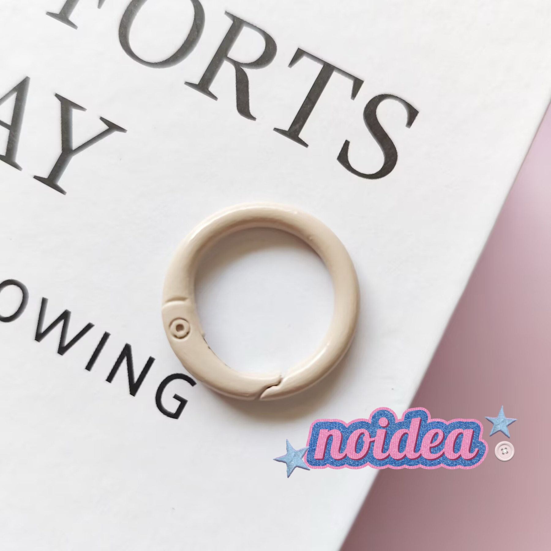 Candy Color Single Jump Rings - 10pcs Keychain Making Supplies, DIY Connector Rings for Crafts