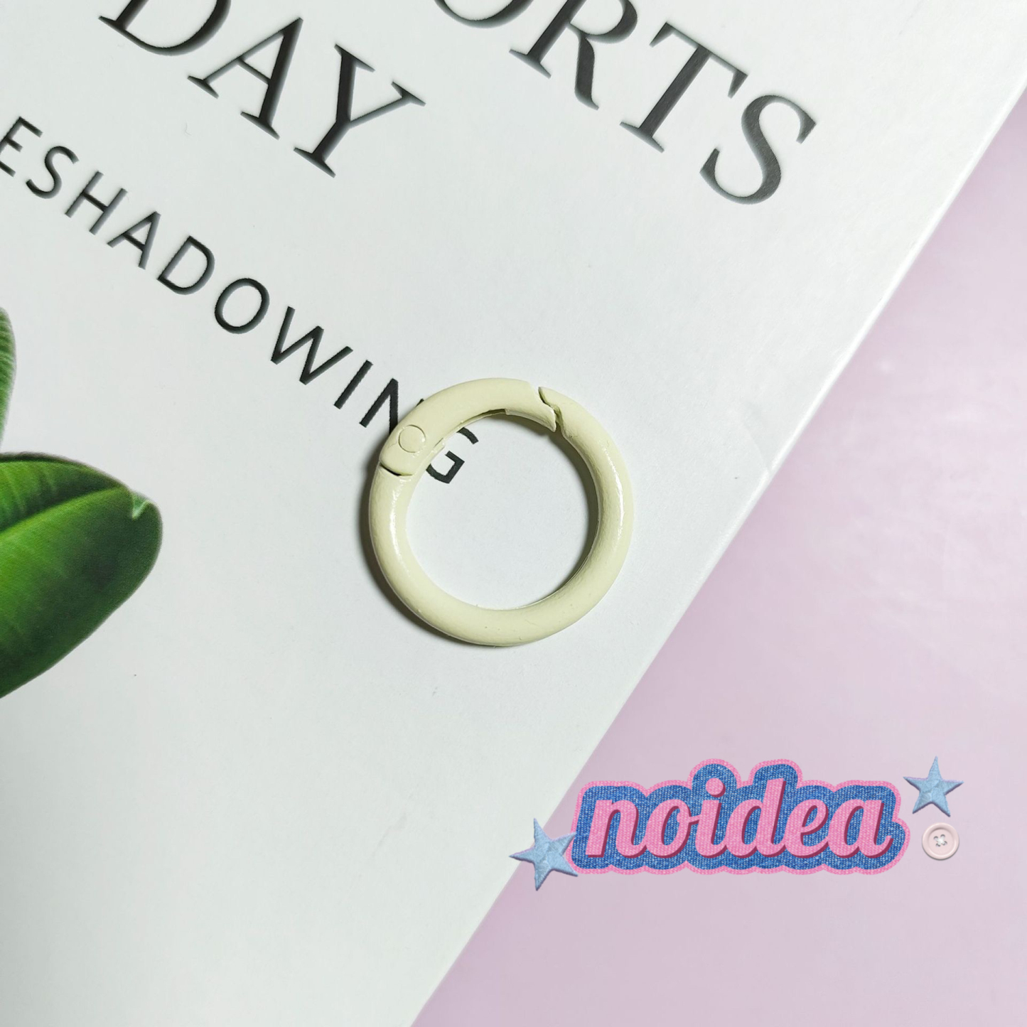 Candy Color Single Jump Rings - 10pcs Keychain Making Supplies, DIY Connector Rings for Crafts