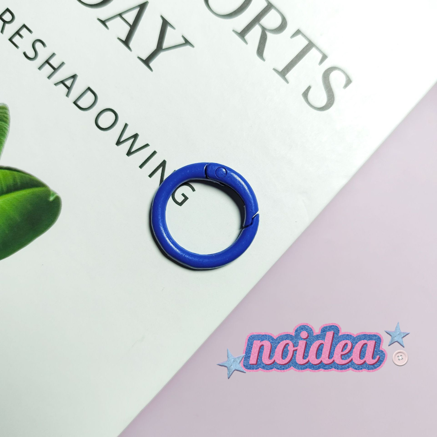 Candy Color Single Jump Rings - 10pcs Keychain Making Supplies, DIY Connector Rings for Crafts