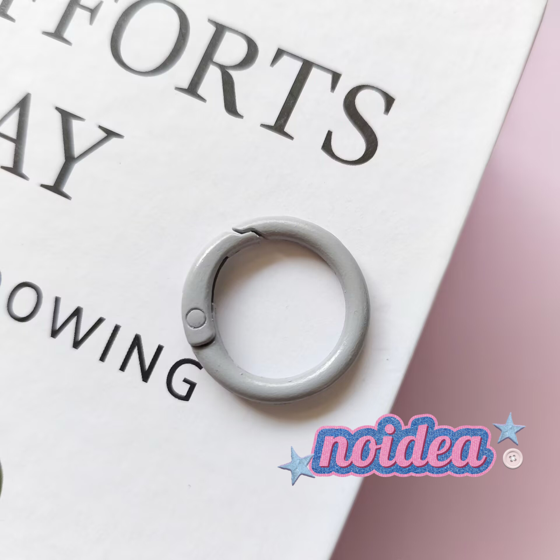 Candy Color Single Jump Rings - 10pcs Keychain Making Supplies, DIY Connector Rings for Crafts