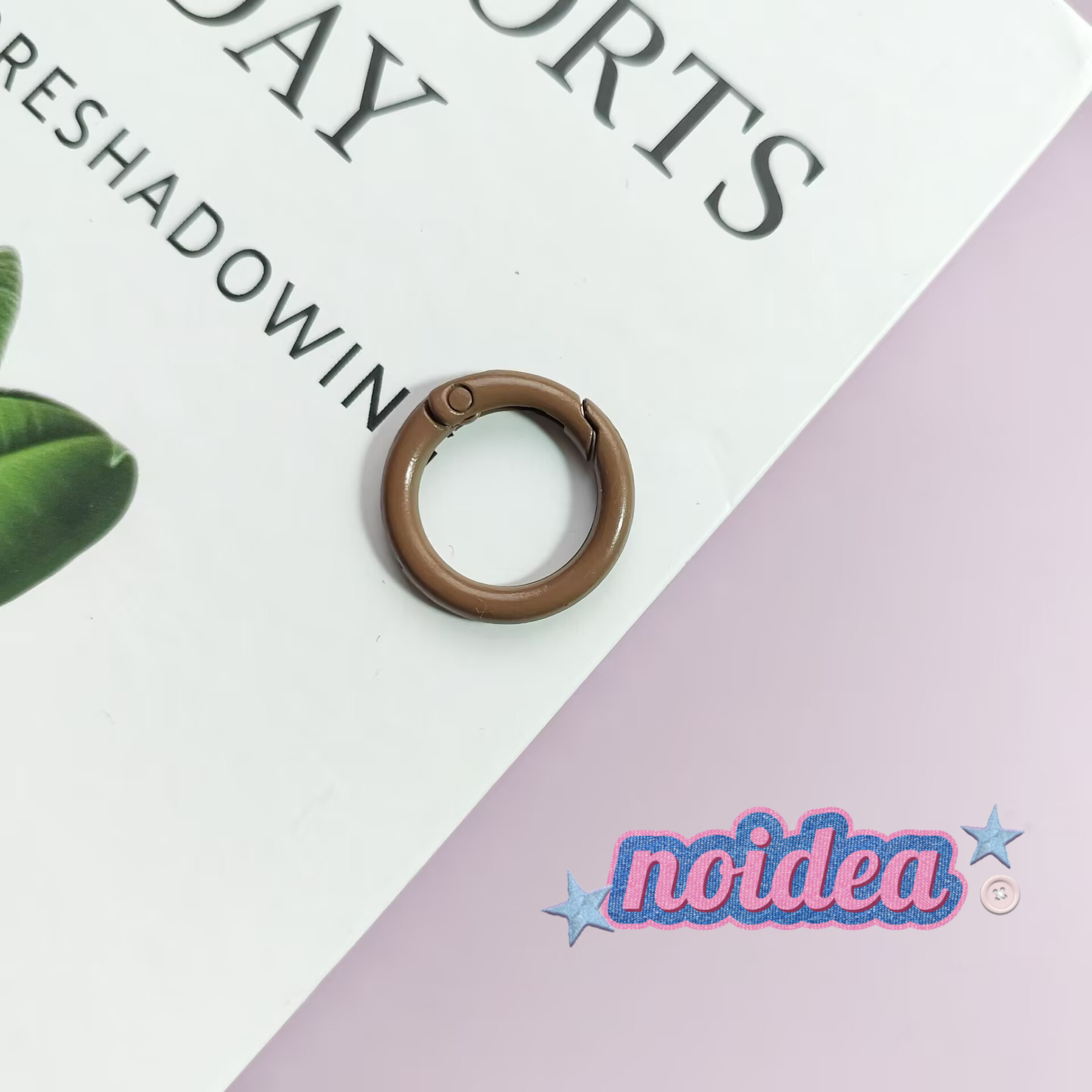 Candy Color Single Jump Rings - 10pcs Keychain Making Supplies, DIY Connector Rings for Crafts