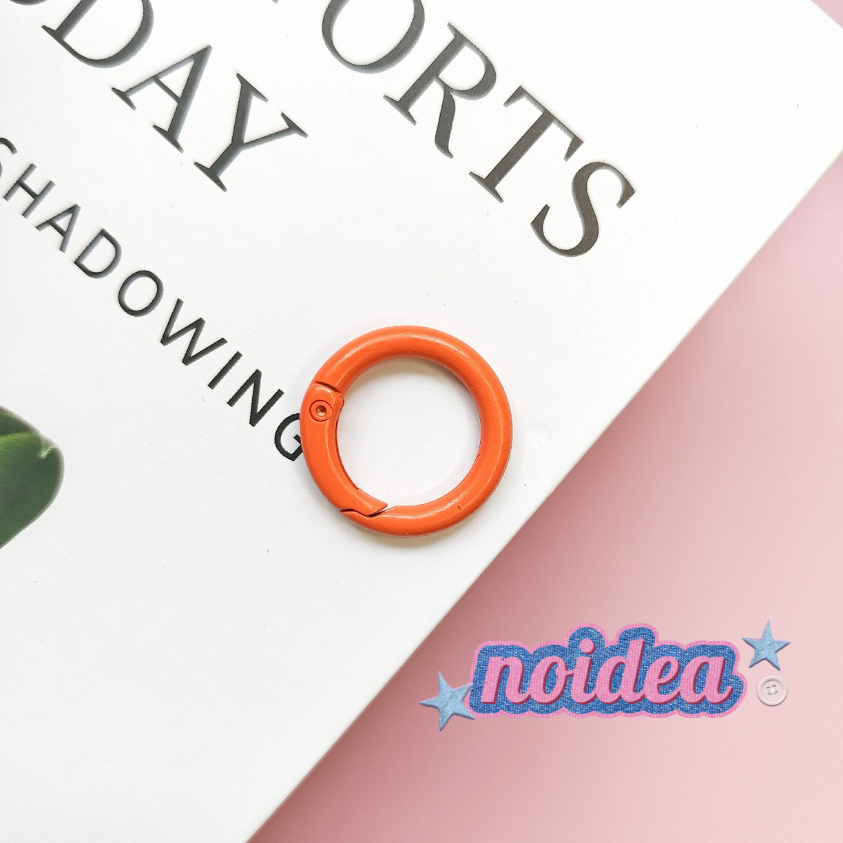 Candy Color Single Jump Rings - 10pcs Keychain Making Supplies, DIY Connector Rings for Crafts