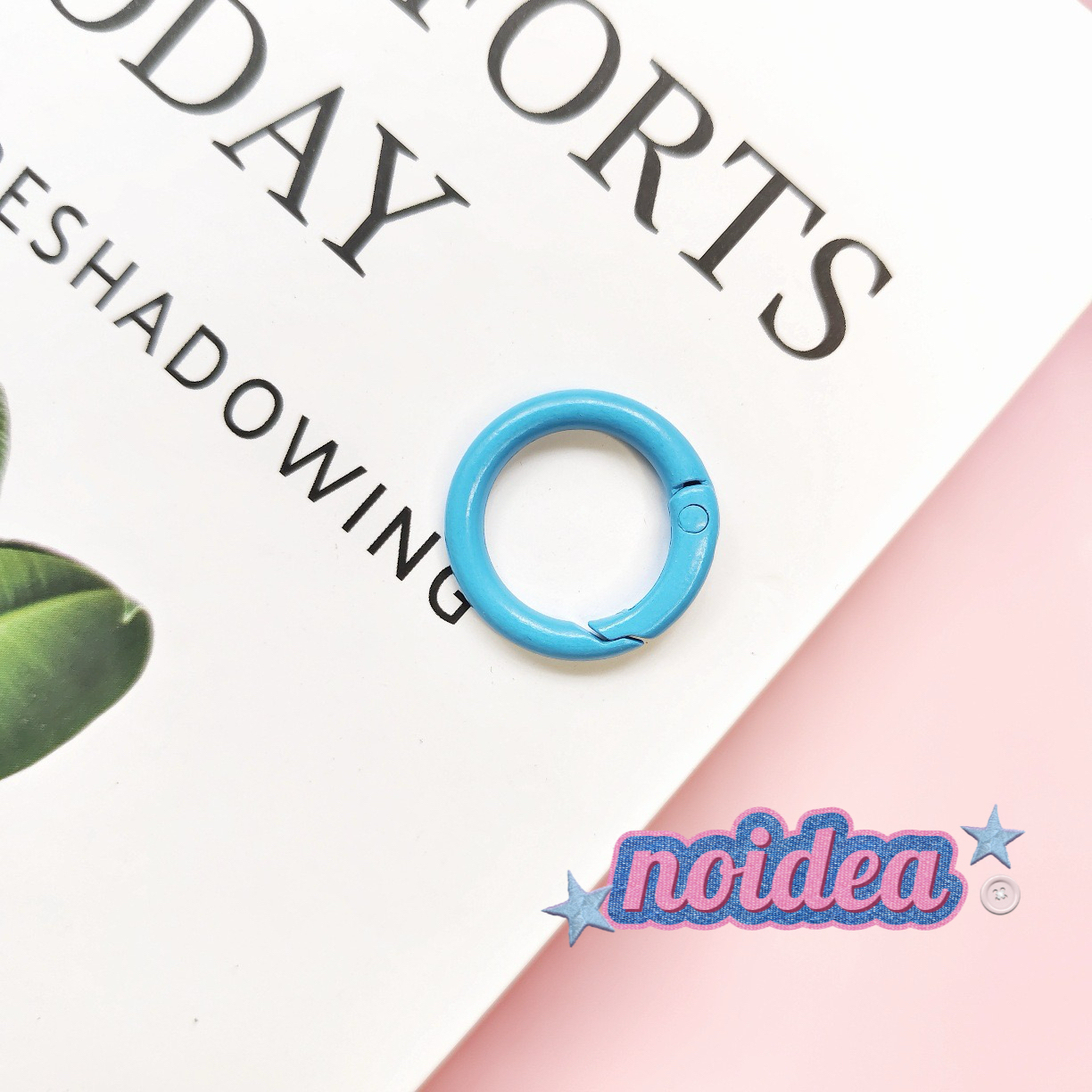 Candy Color Single Jump Rings - 10pcs Keychain Making Supplies, DIY Connector Rings for Crafts