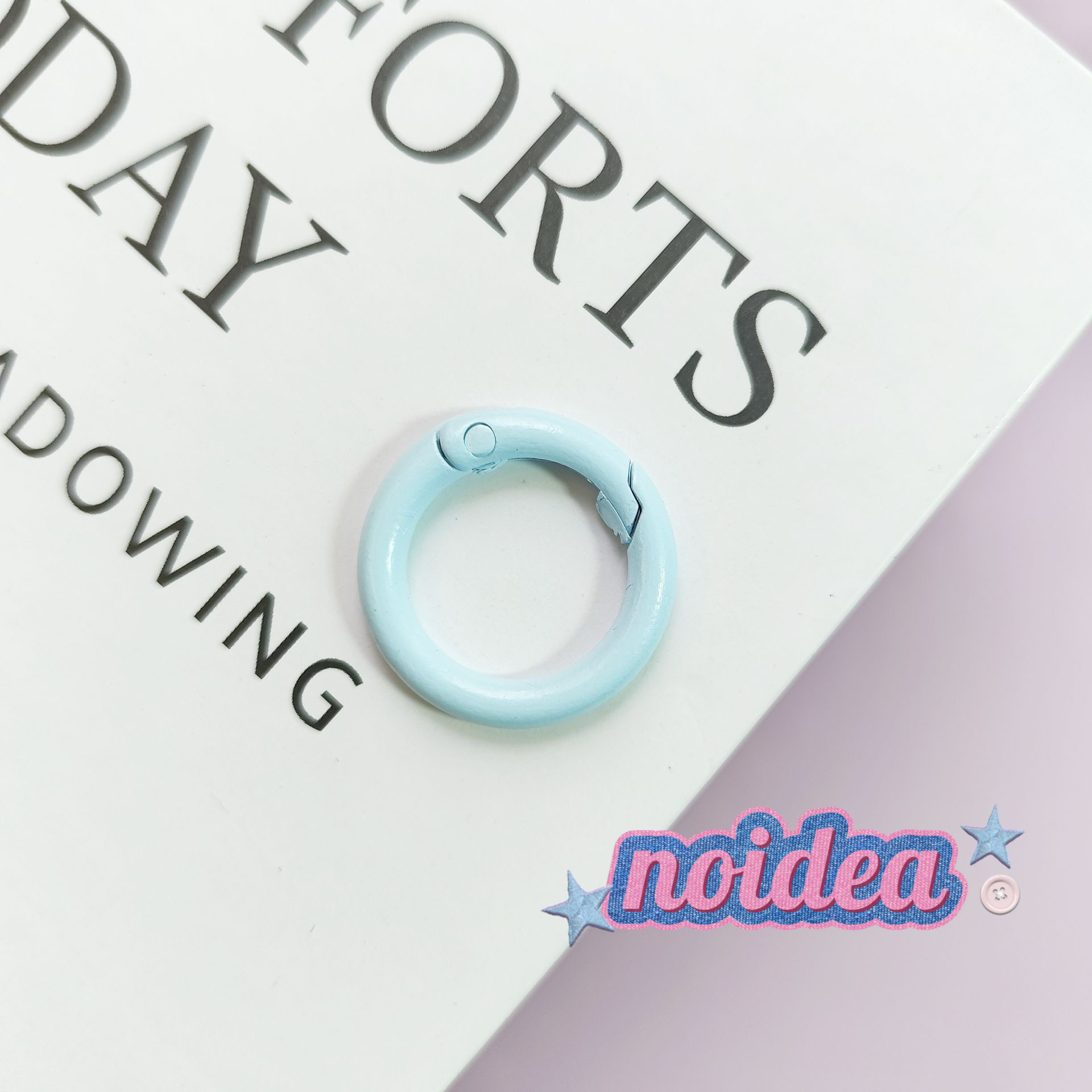 Candy Color Single Jump Rings - 10pcs Keychain Making Supplies, DIY Connector Rings for Crafts