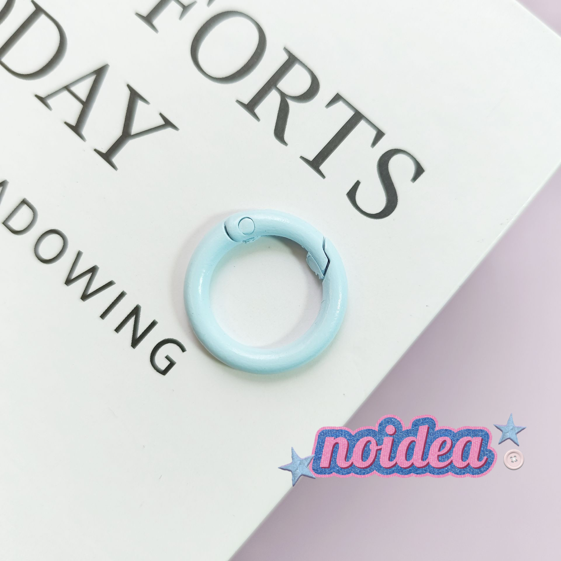 Candy Color Single Jump Rings - 10pcs Keychain Making Supplies, DIY Connector Rings for Crafts