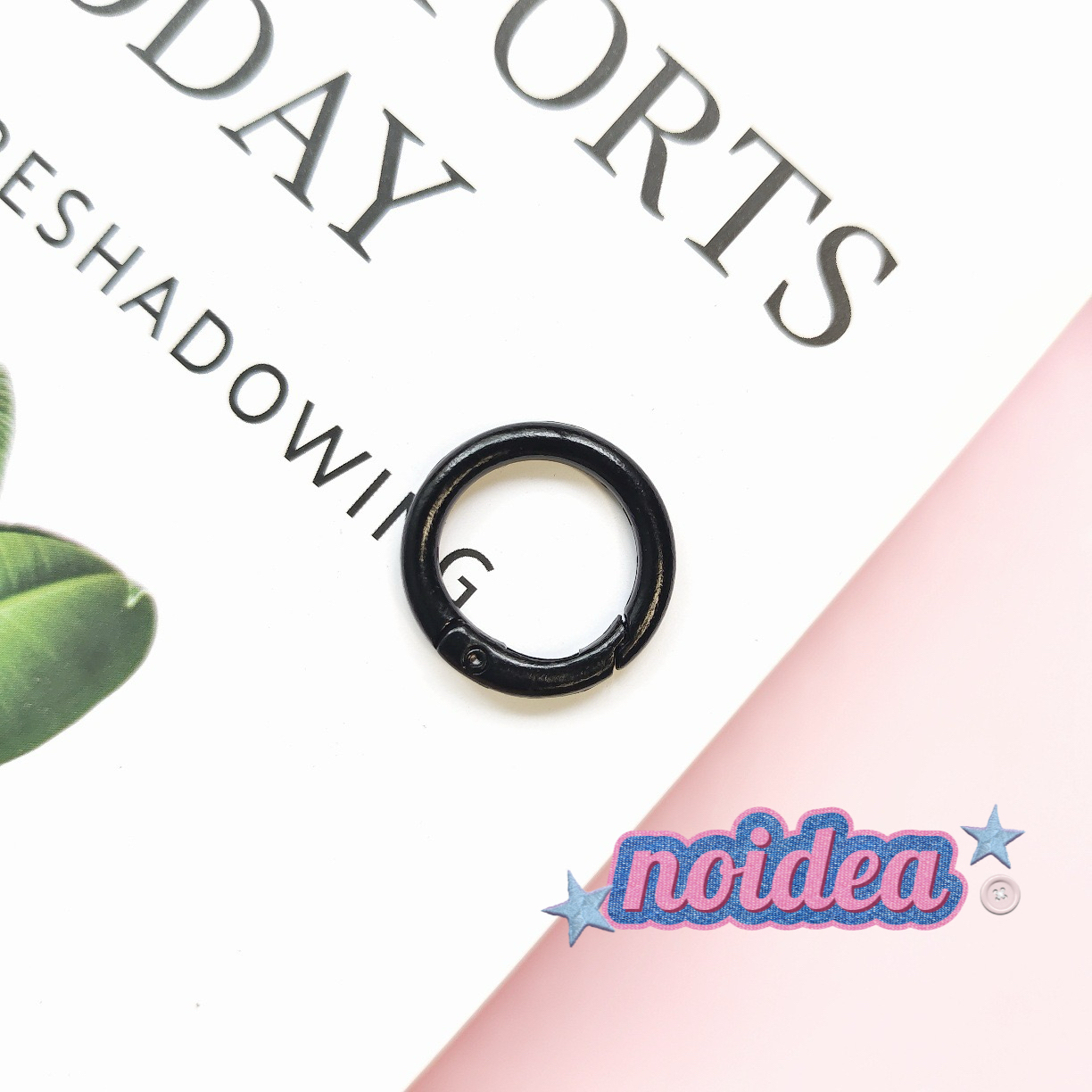 Candy Color Single Jump Rings - 10pcs Keychain Making Supplies, DIY Connector Rings for Crafts