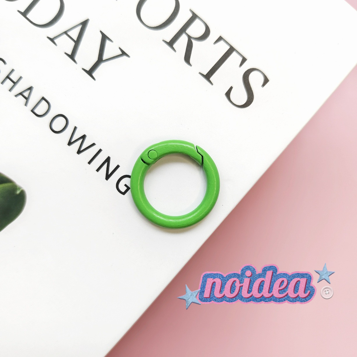 Candy Color Single Jump Rings - 10pcs Keychain Making Supplies, DIY Connector Rings for Crafts