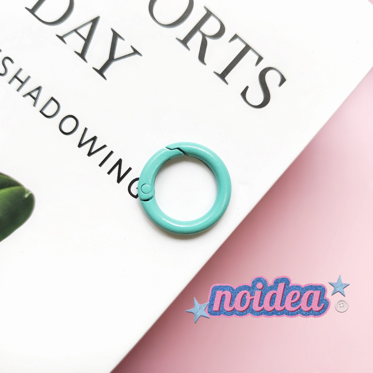 Candy Color Single Jump Rings - 10pcs Keychain Making Supplies, DIY Connector Rings for Crafts