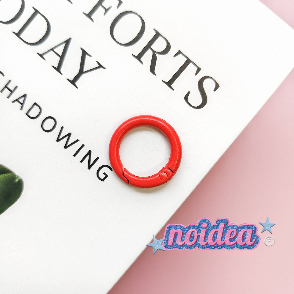 Candy Color Single Jump Rings - 10pcs Keychain Making Supplies, DIY Connector Rings for Crafts