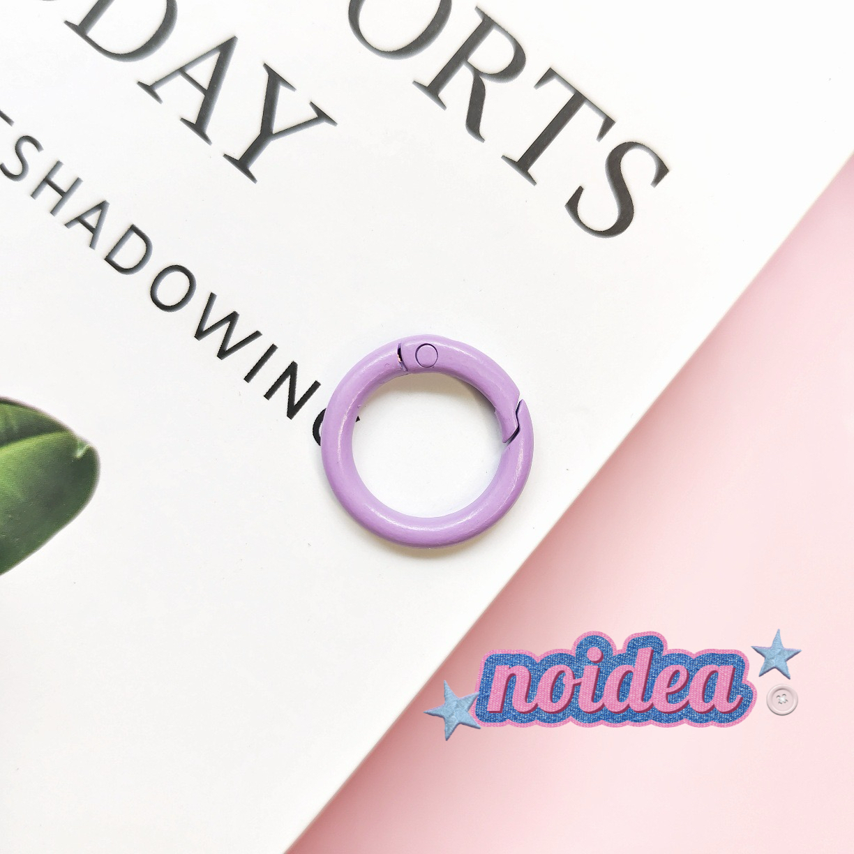 Candy Color Single Jump Rings - 10pcs Keychain Making Supplies, DIY Connector Rings for Crafts