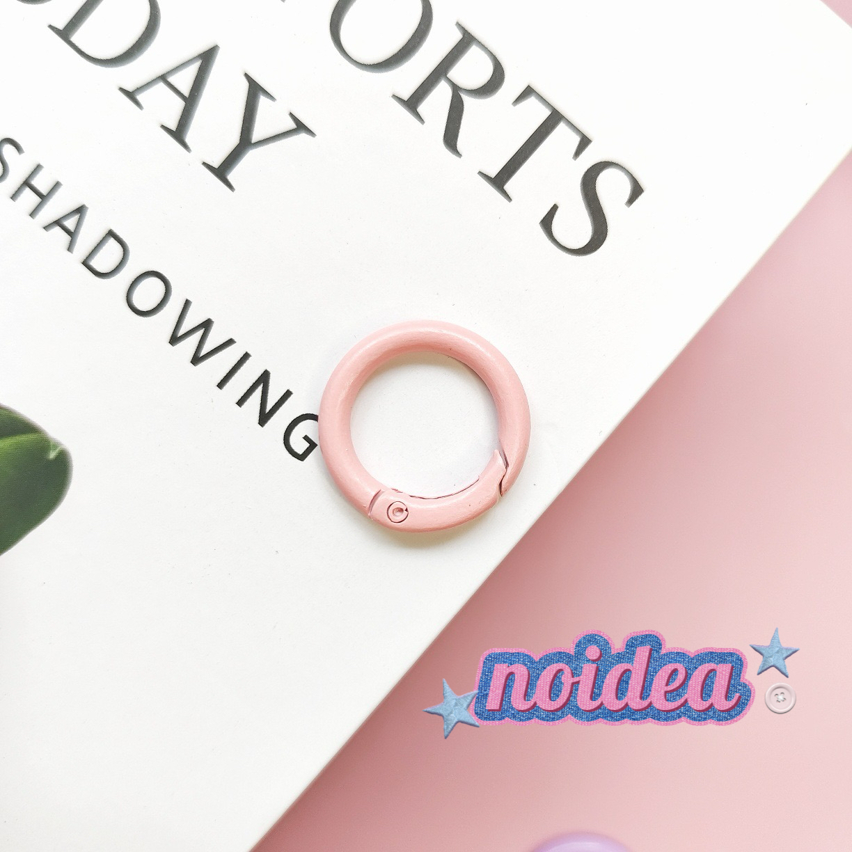 Candy Color Single Jump Rings - 10pcs Keychain Making Supplies, DIY Connector Rings for Crafts