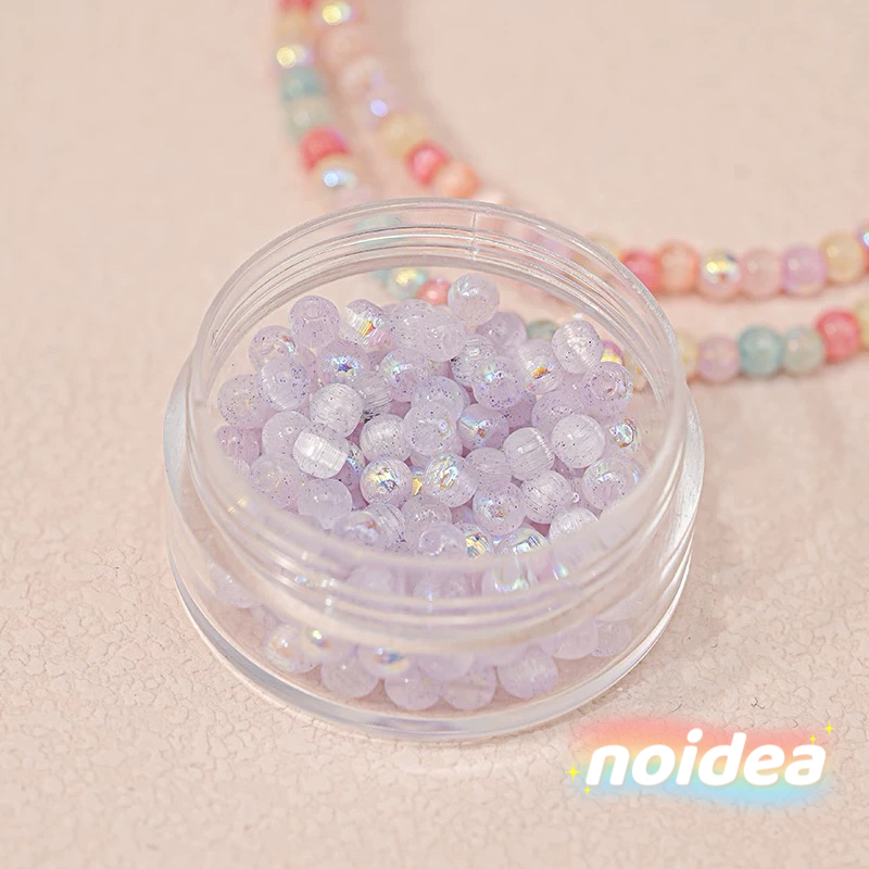 4mm Aurora Iridescent Seed Beads - 220pcs Rainbow Miyuki Beads for DIY Jewelry Making