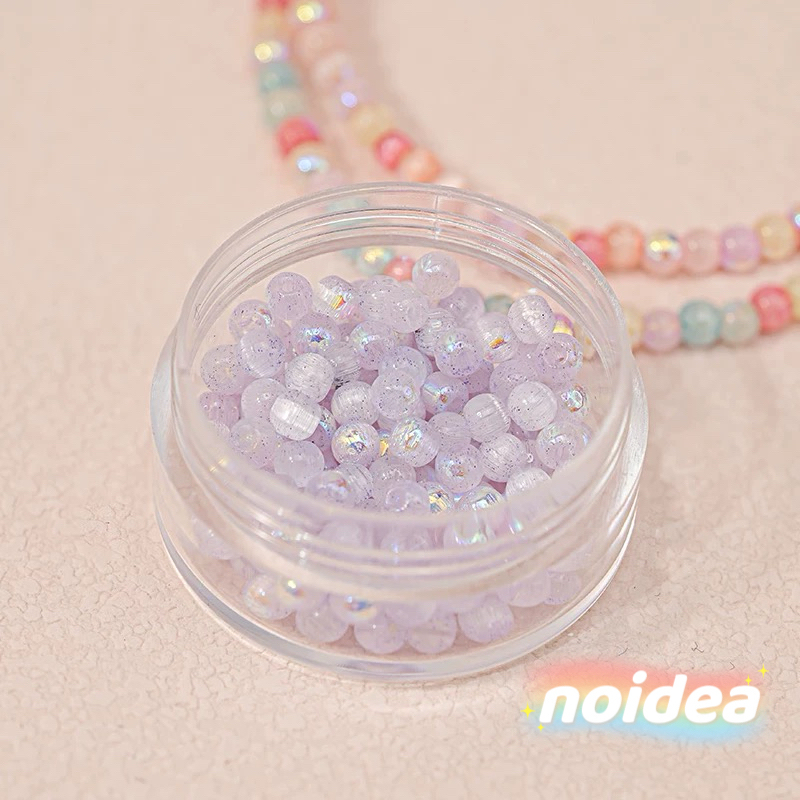 4mm Aurora Iridescent Seed Beads - 220pcs Rainbow Miyuki Beads for DIY Jewelry Making