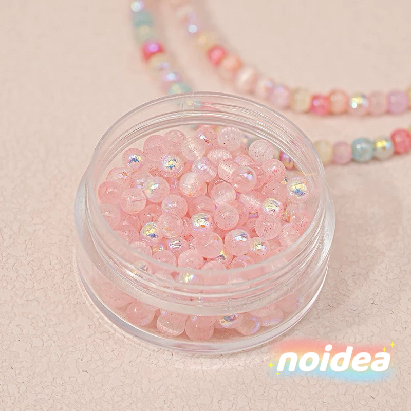 4mm Aurora Iridescent Seed Beads - 220pcs Rainbow Miyuki Beads for DIY Jewelry Making