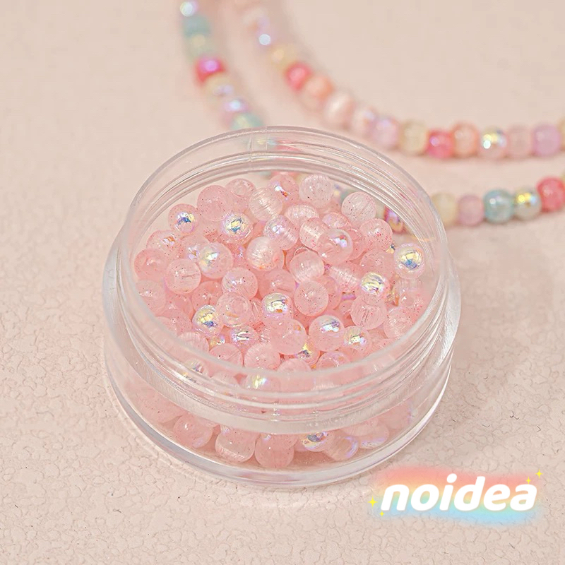 4mm Aurora Iridescent Seed Beads - 220pcs Rainbow Miyuki Beads for DIY Jewelry Making