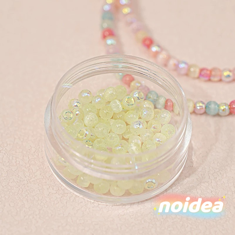 4mm Aurora Iridescent Seed Beads - 220pcs Rainbow Miyuki Beads for DIY Jewelry Making