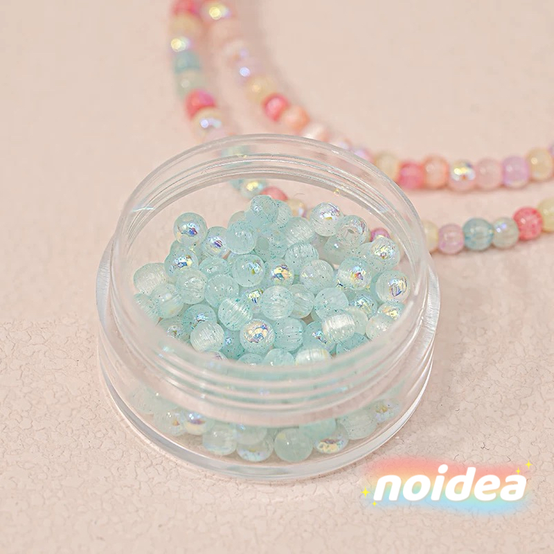 4mm Aurora Iridescent Seed Beads - 220pcs Rainbow Miyuki Beads for DIY Jewelry Making