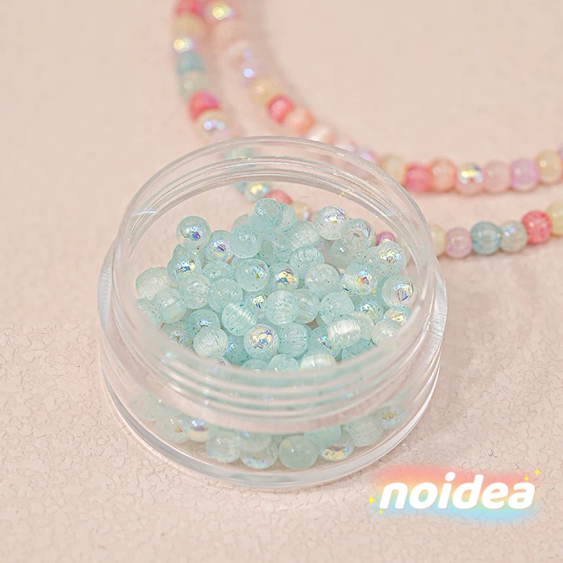 4mm Aurora Iridescent Seed Beads - 220pcs Rainbow Miyuki Beads for DIY Jewelry Making