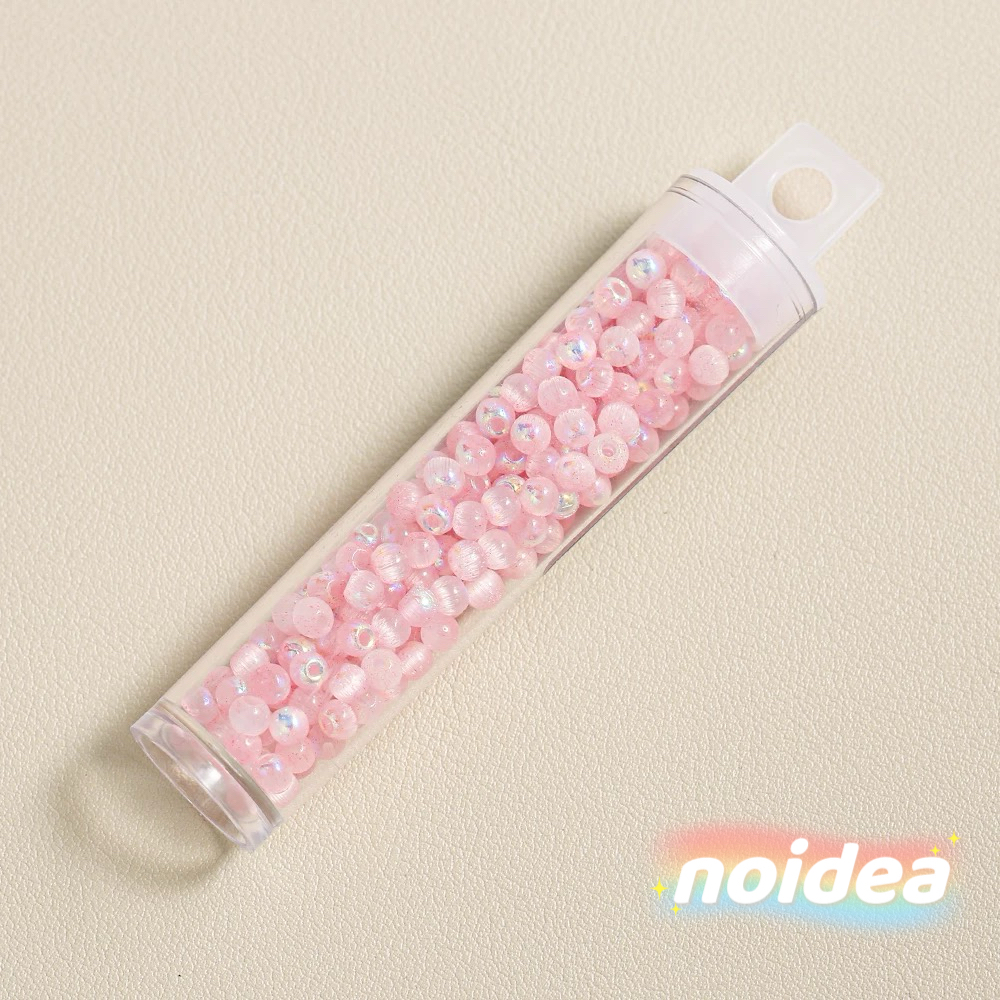 4mm Aurora Iridescent Seed Beads - 220pcs Rainbow Miyuki Beads for DIY Jewelry Making