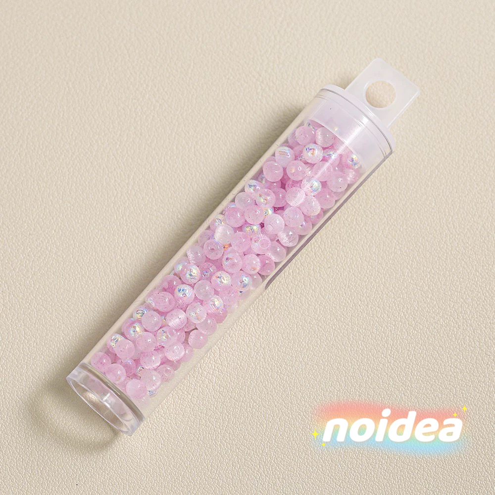 4mm Aurora Iridescent Seed Beads - 220pcs Rainbow Miyuki Beads for DIY Jewelry Making