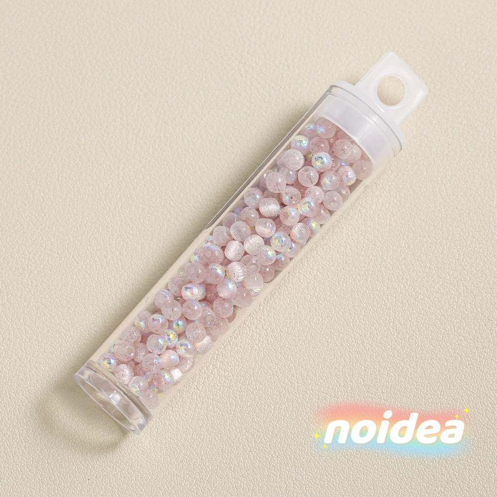 4mm Aurora Iridescent Seed Beads - 220pcs Rainbow Miyuki Beads for DIY Jewelry Making