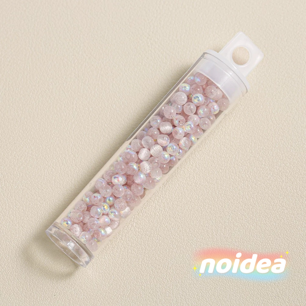 4mm Aurora Iridescent Seed Beads - 220pcs Rainbow Miyuki Beads for DIY Jewelry Making