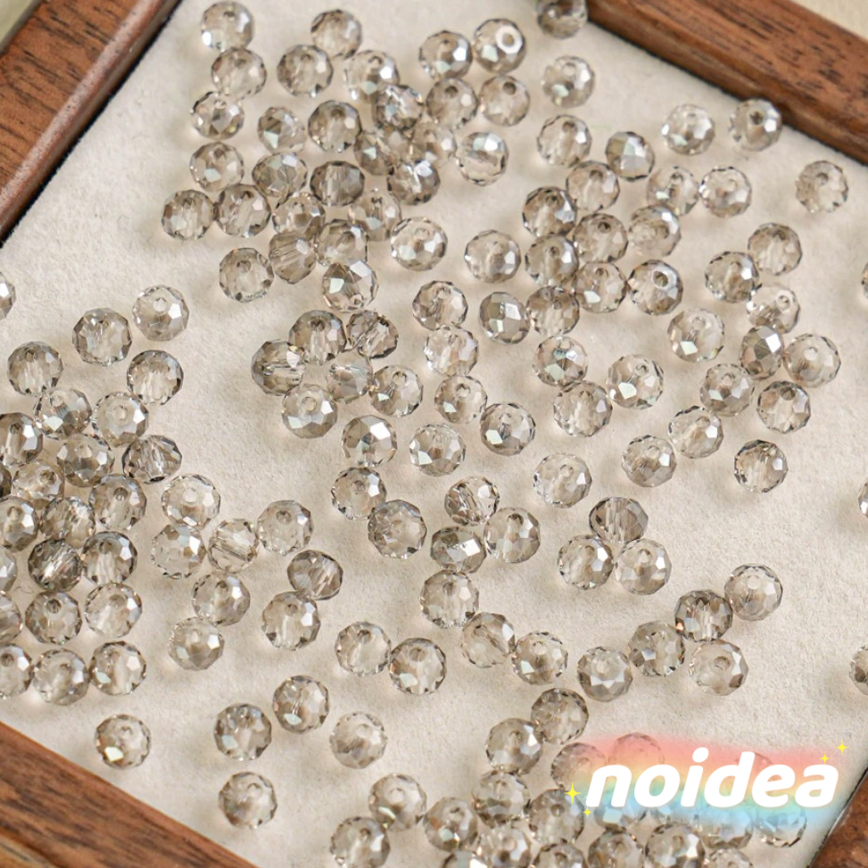 4mm Multi-Cut Purple Gray Seed Beads - 330pcs Faceted Miyuki Beads with 0.8mm Hole