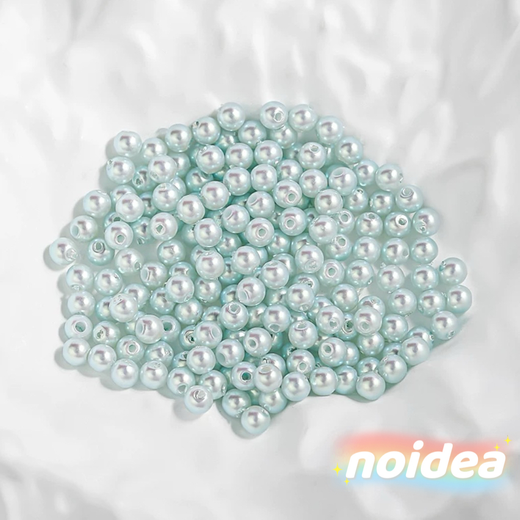 4mm Smooth Round Pearl Cream Beads - 200pcs Pearl-like Spacer Beads for Jewelry Making & Crafts