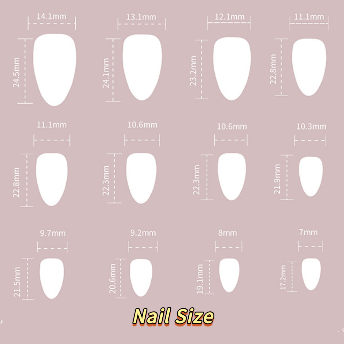24 Pcs French Manicure Press On Nails Short Almond - Classic Pink & White Tip Fake Nails
