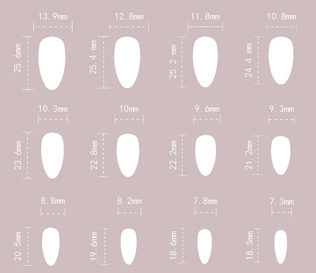 Long Almond Grey Metallic Press On Nails - Celestial Stars & Rhinestones