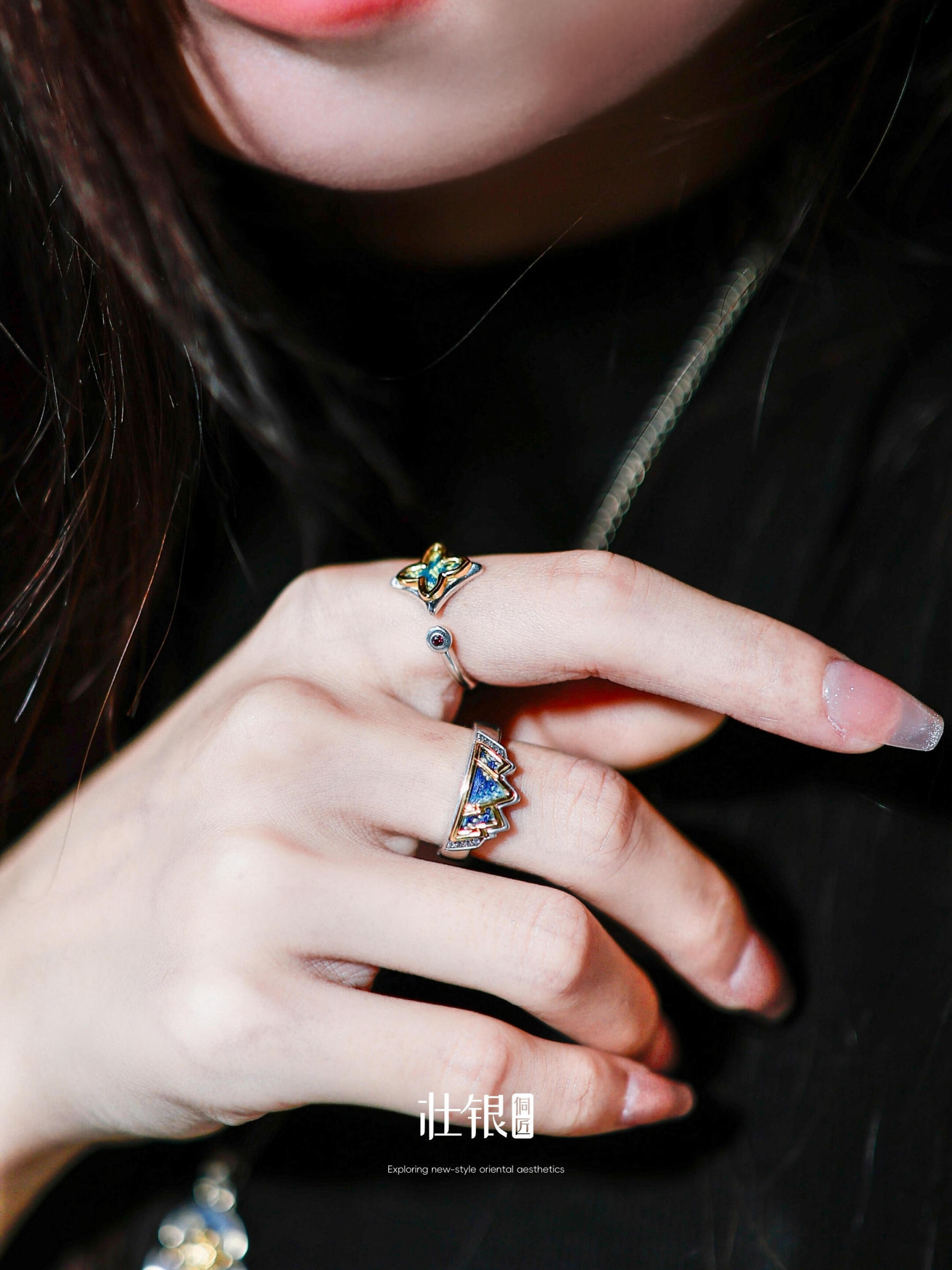 Blessing Gourd Pendant（Crafted from Sterling Silver 925 with 24K Gold Inlay）