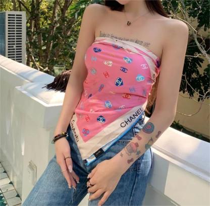 CHANE Butterfly Knot Square Scarf