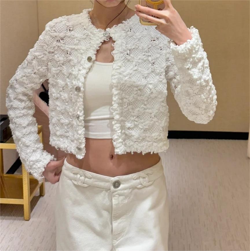 CHANE25SS Short Knit Sweater