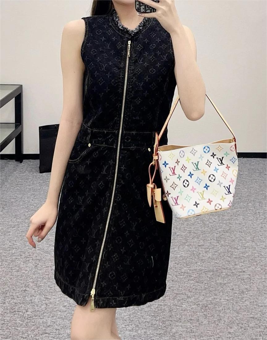 LOUIS VUIT25SS Classic Denim Dress